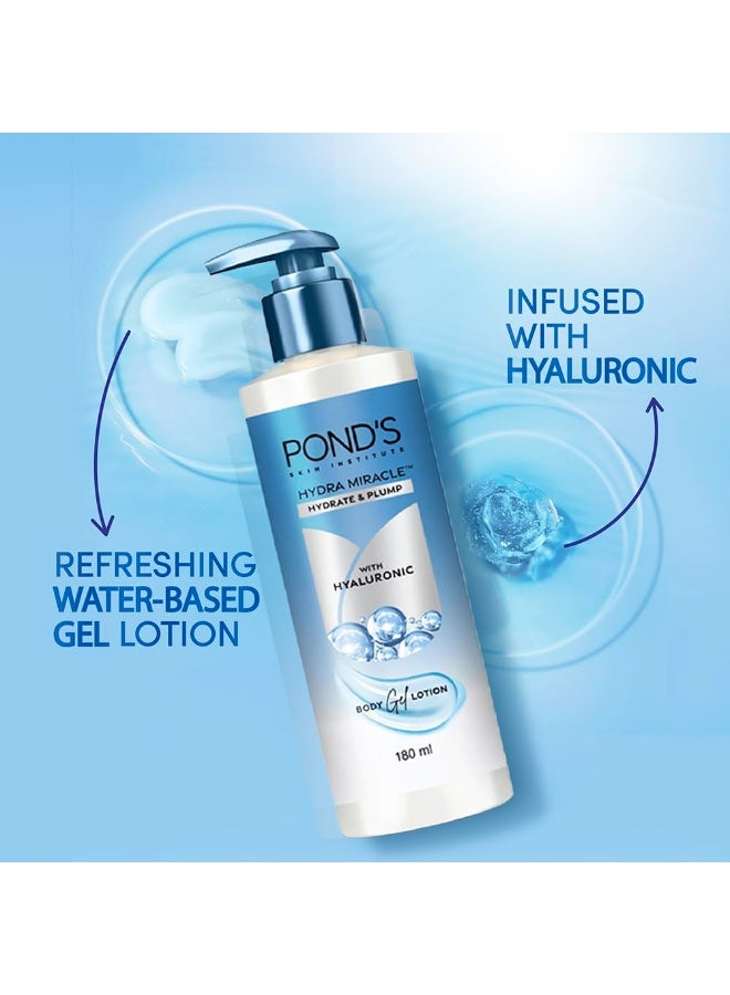 بوندز لوشن جل الجسم هايدرا ميراكل من بوندز، تركيبة مائية، غير دهنية، غير لزجة، غني بحمض الهيالورونيك، سريع الامتصاص، خفيف ومناسب لجميع أنواع البشرة - 380 مل. - Image 3